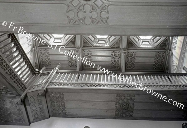 KILLEEN CASTLE   STAIRCASE CEILING AND DETAIL